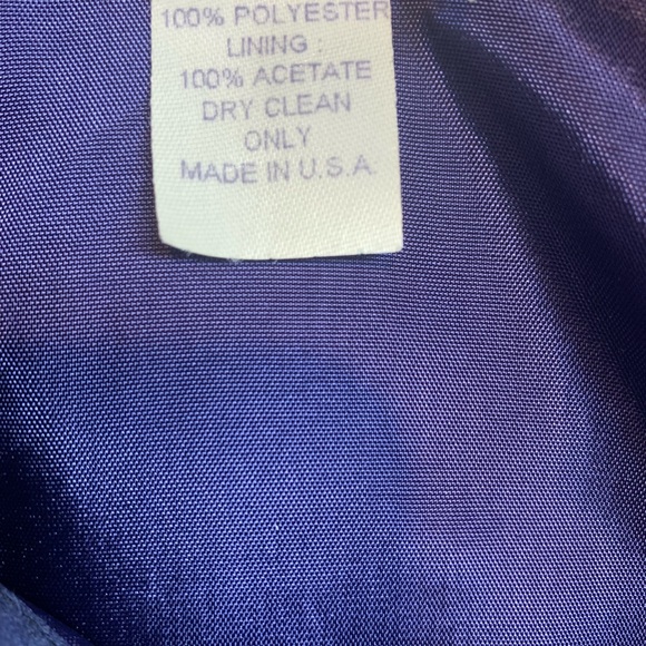 VIE Victoria Royal Navy Sateen Maxi Straight Skirt Size 6 USA - Picture 3 of 5